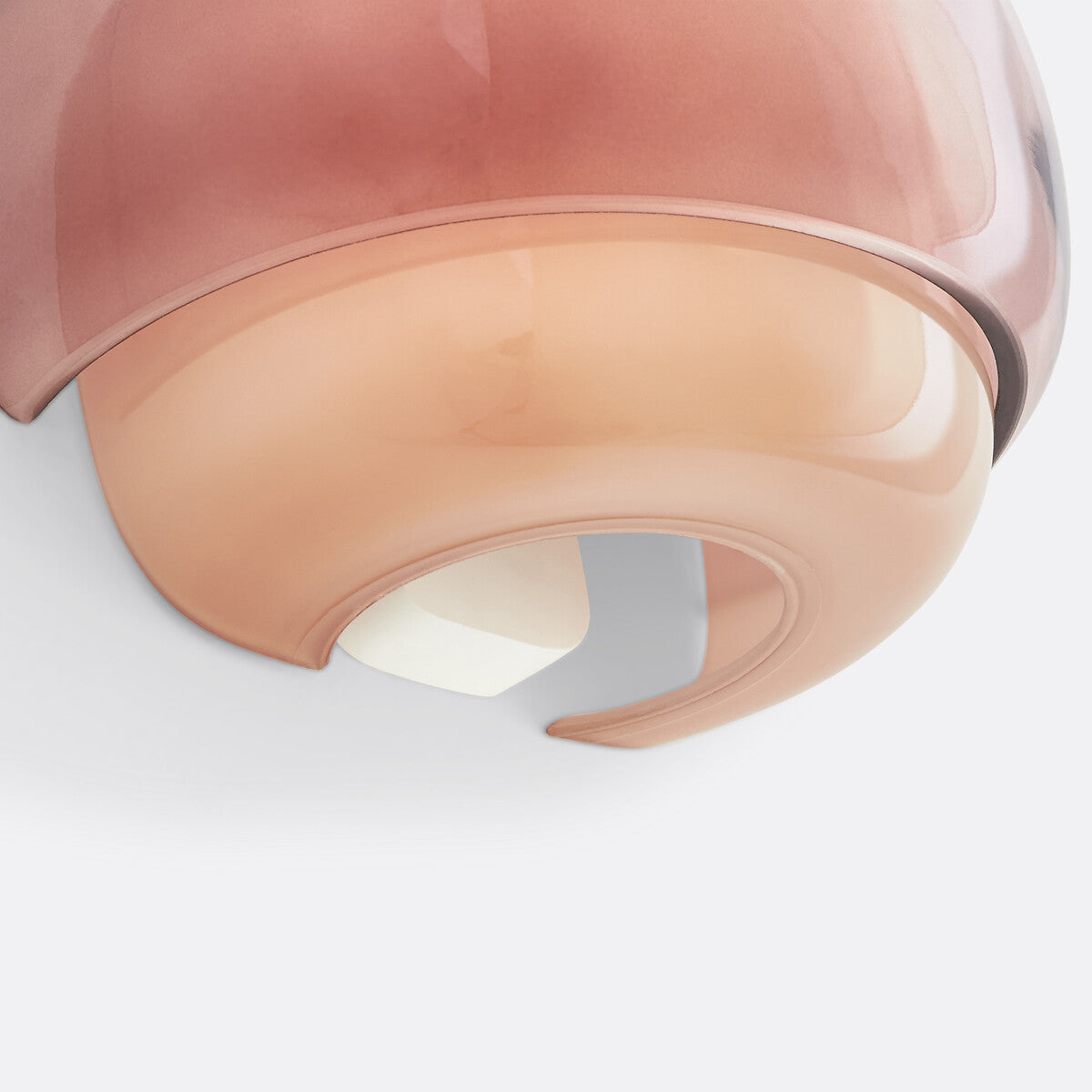 Clinco Colored Modern Vintage Glass Wall Lamp - Soft Mushroom Glow