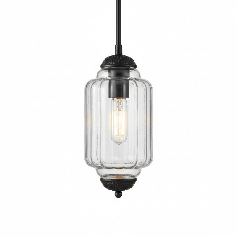 Suspension Eloise en verre laiteux – Lampe vintage fine pour salon