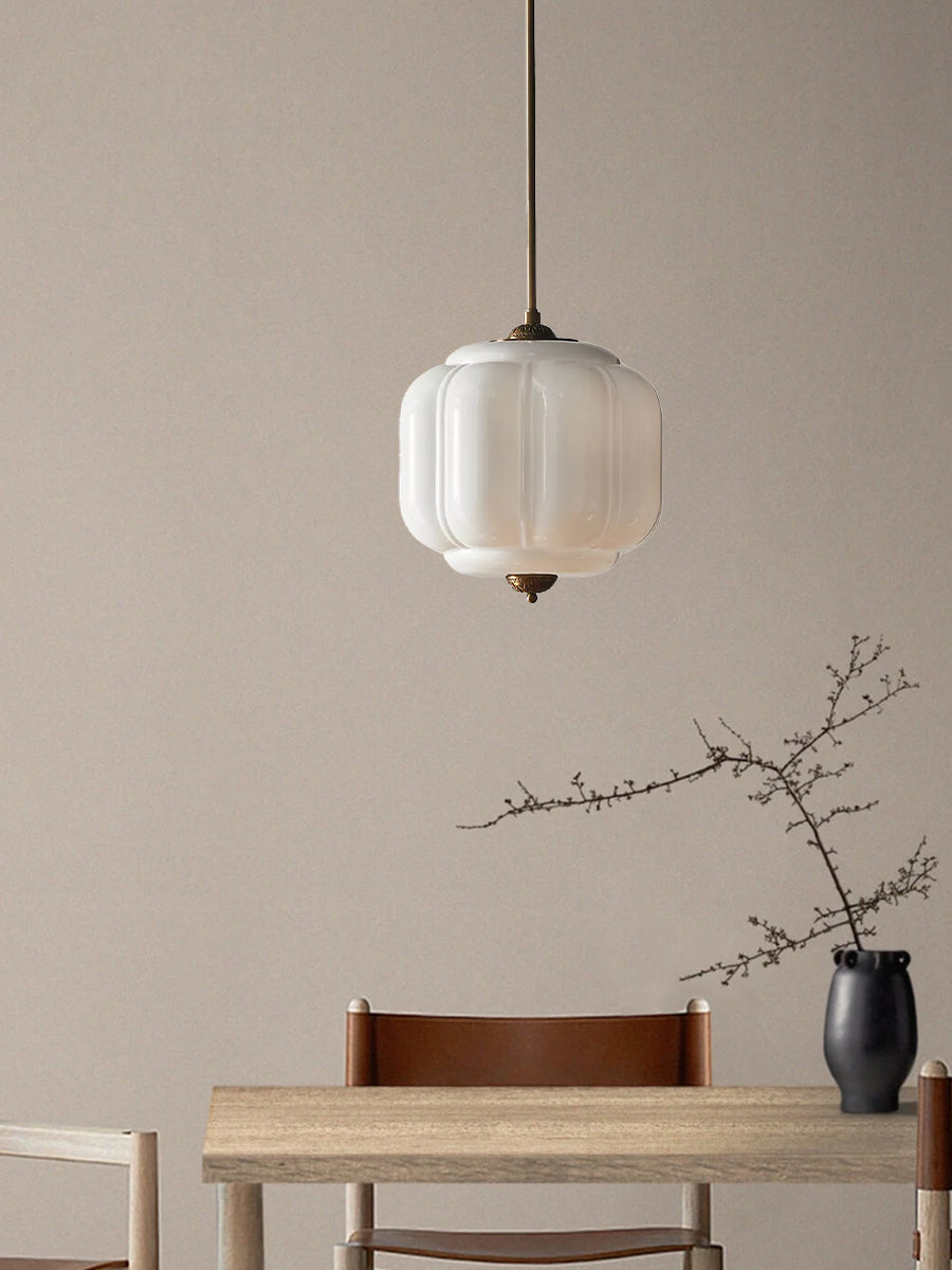 Milk Glass Shade American Vintage Chandelier Elegant Ceiling Light