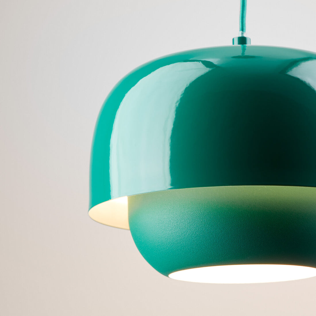 Clinco Retro-Modern Metal Pendant - Dual Shade Dome Light