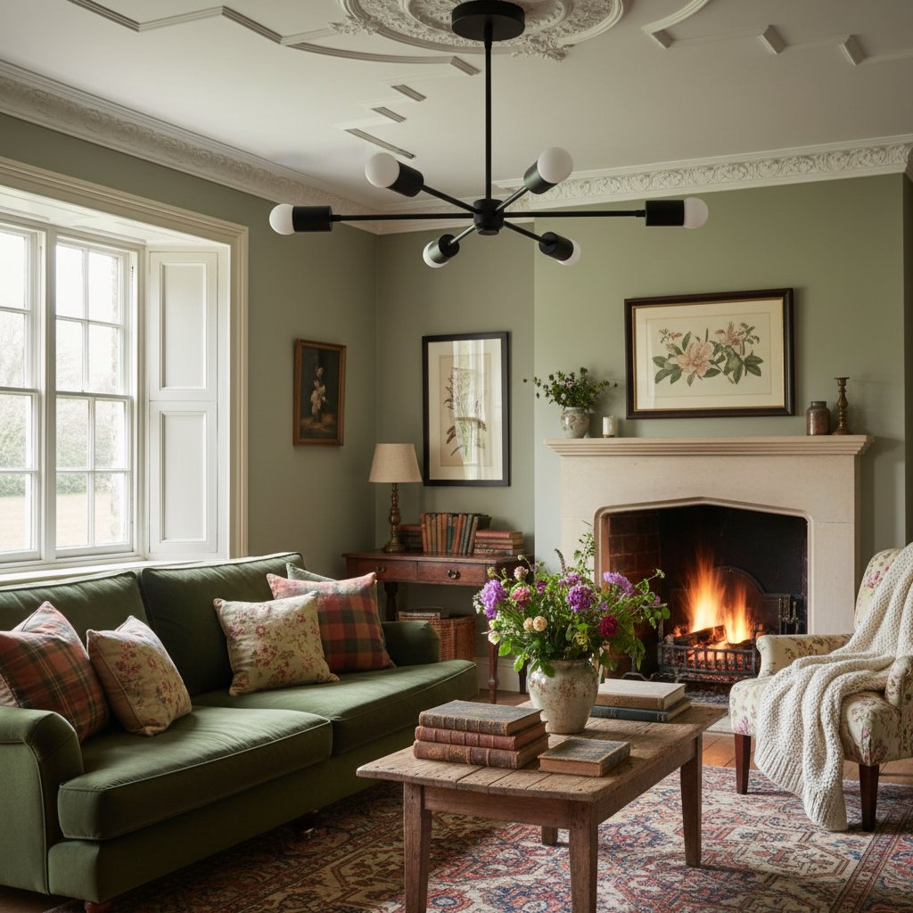 Mobilux Line Mid Century Modern Chandelier - 6 Heads Hanging Ceiling Light