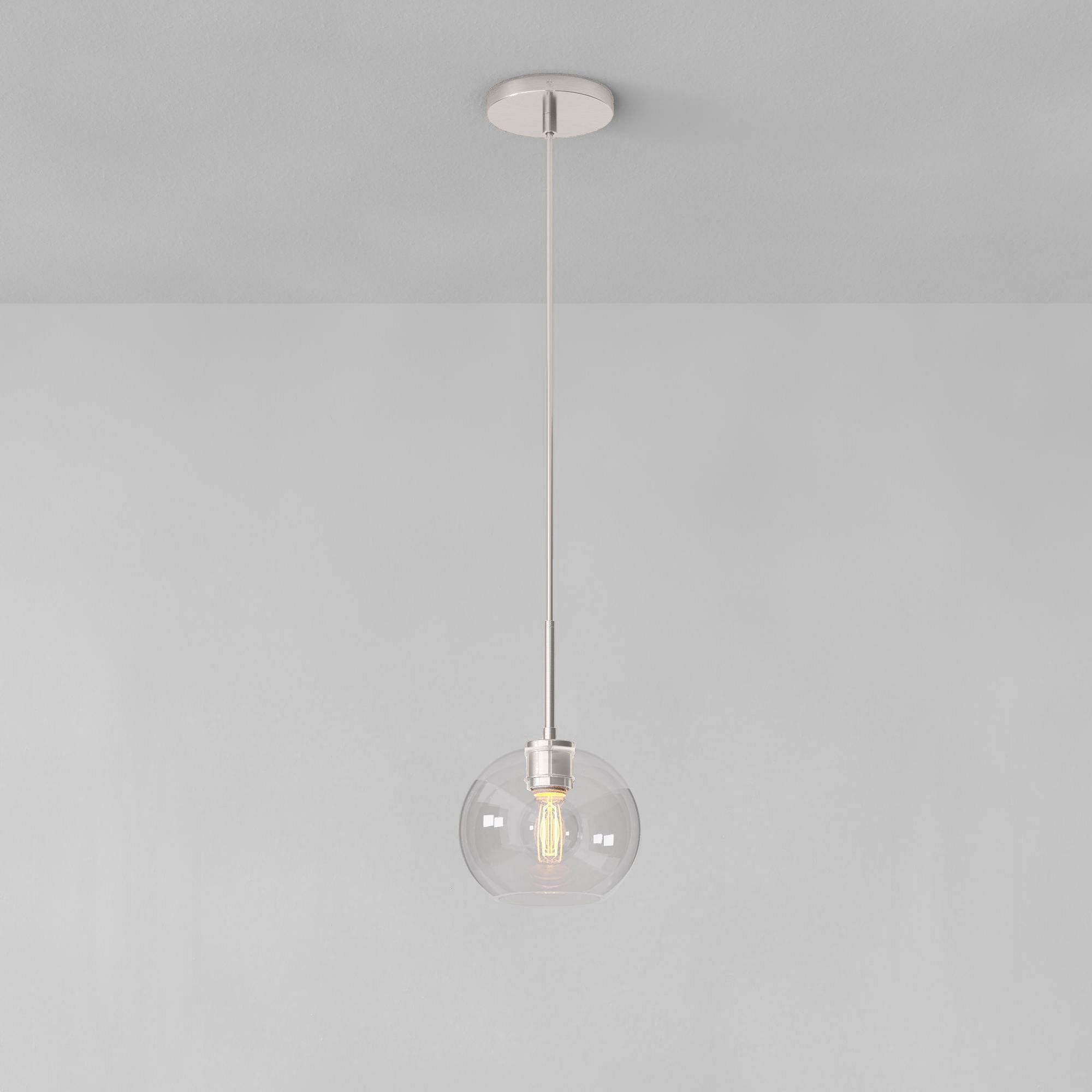 Selvion Sculptural Globe Pendant Light - Modern Glass Pendant Lamp - Sleek Design