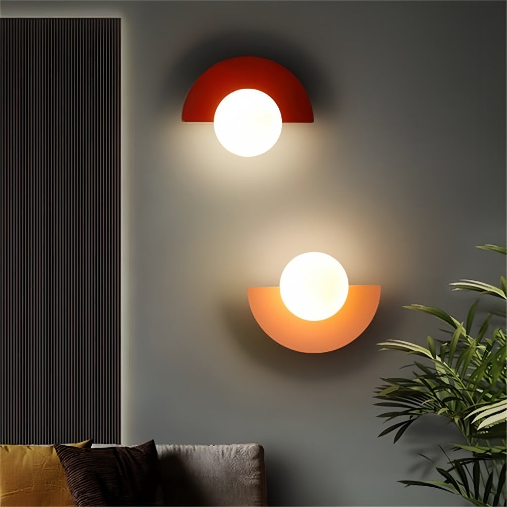 Colourful Orb Wall Lamp – Macaron Style Wall Lamp