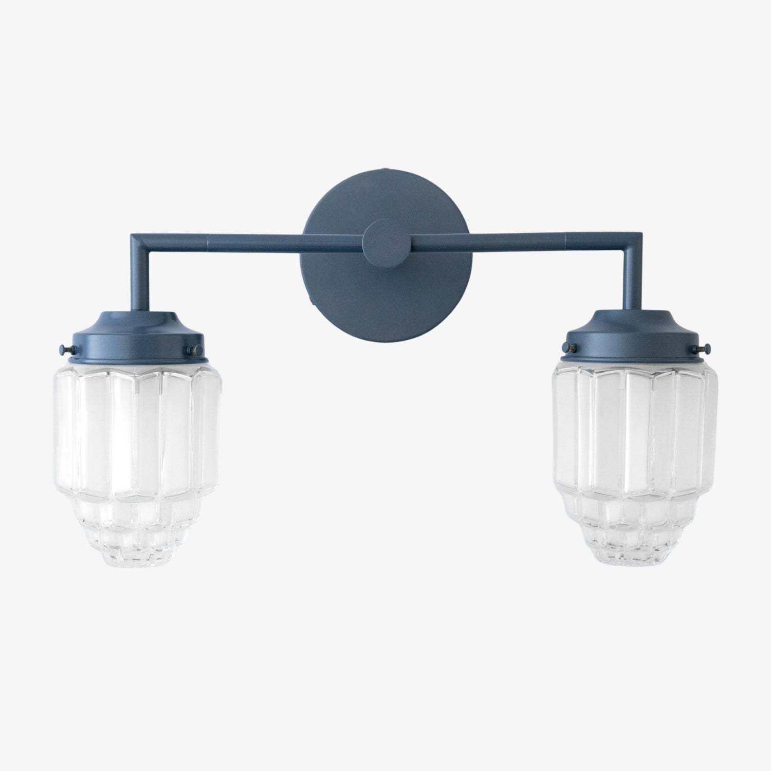 Tierlux Glass Art Deco Vanity Light - Colorful Skyscraper Globe Wall Fixture