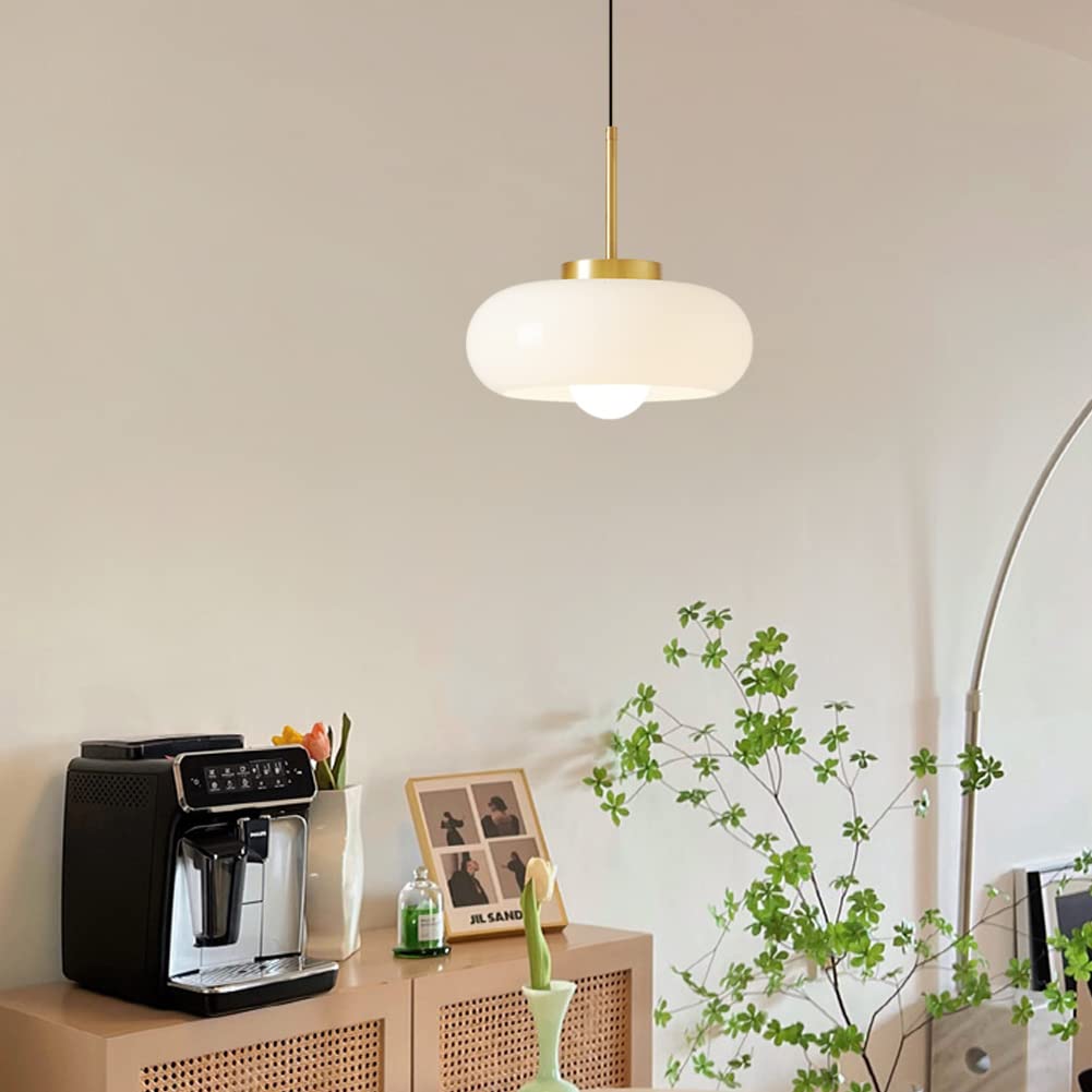 Glass Pot Pendant Light – Vintage Bauhaus Style for Dining Room