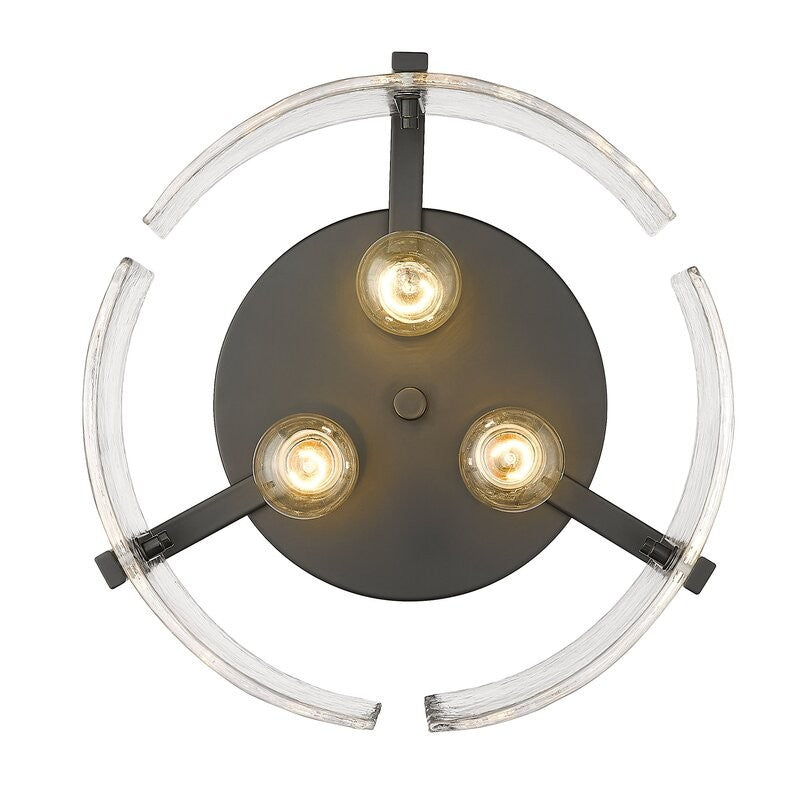 Plafonnier Verre Vintage de Ferme – Luminaire Couloir Plafond Laiton