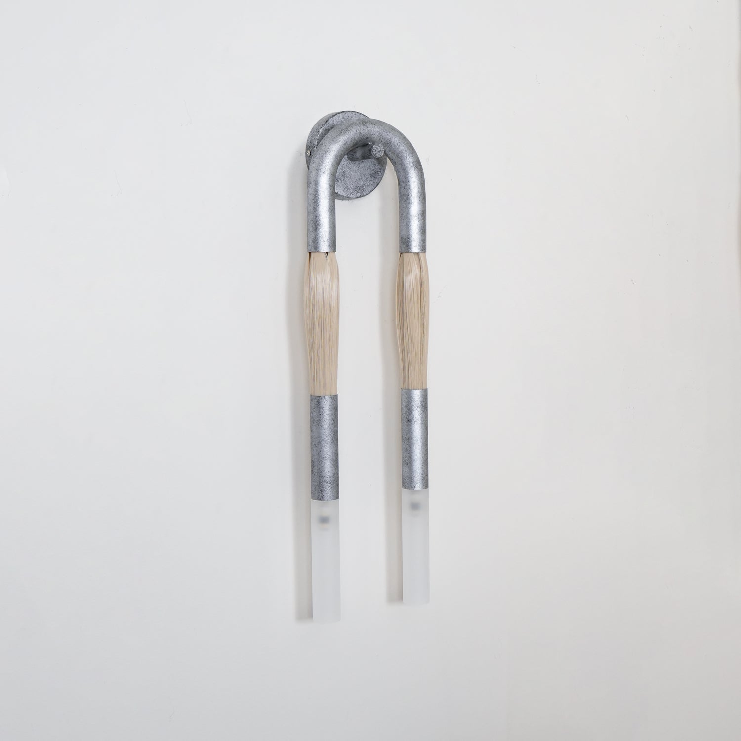 Sophisticated Horsehair Wall Sconce with G9 Base