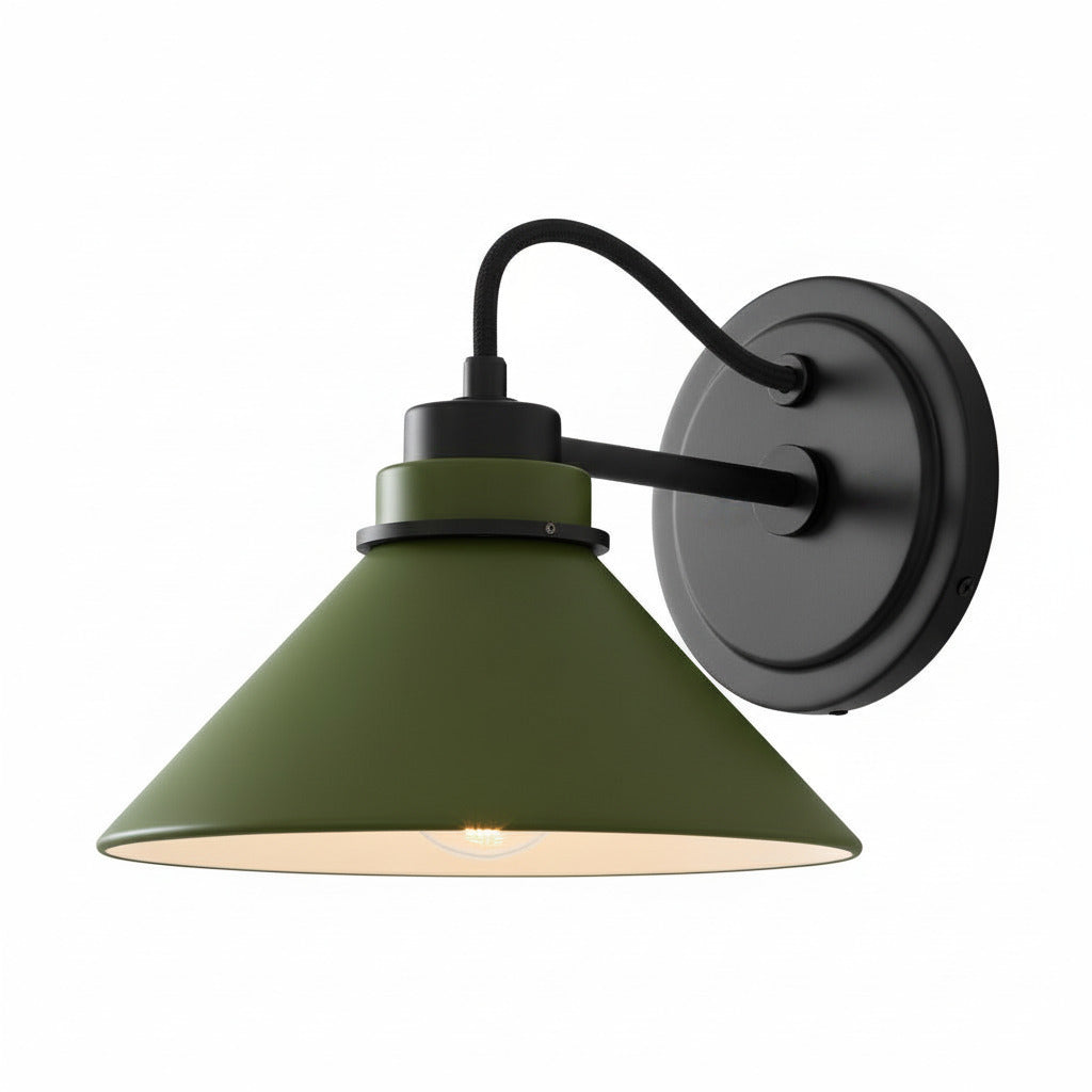 Aurenza Sconce – Farmhouse Wall Light with Metal Accents for Cozy Spaces