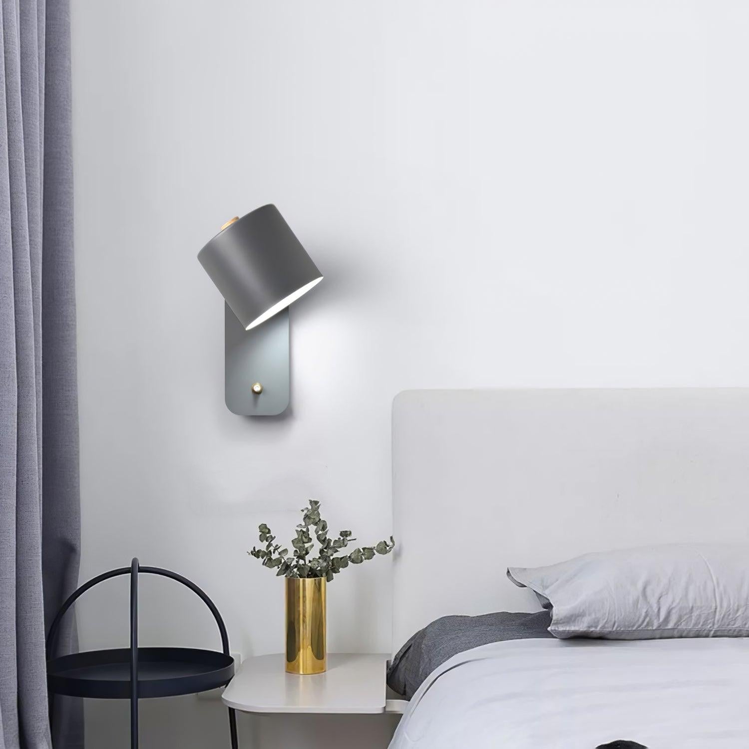 Rotatable Cylinder Wall Lamp — Minimalist Metal Indoor Lighting