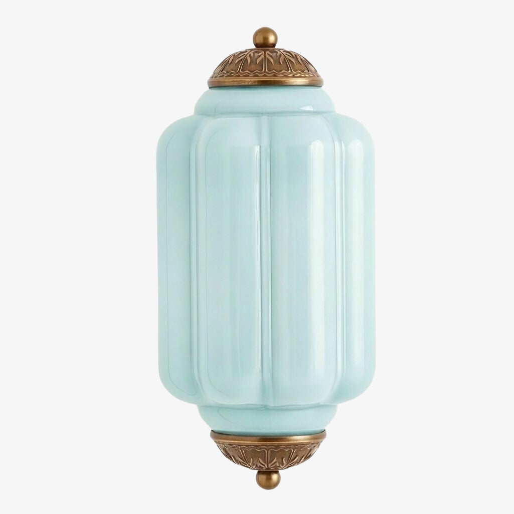 Eloise Brass Wall Sconce – Elegant Milk Glass Vintage Lighting