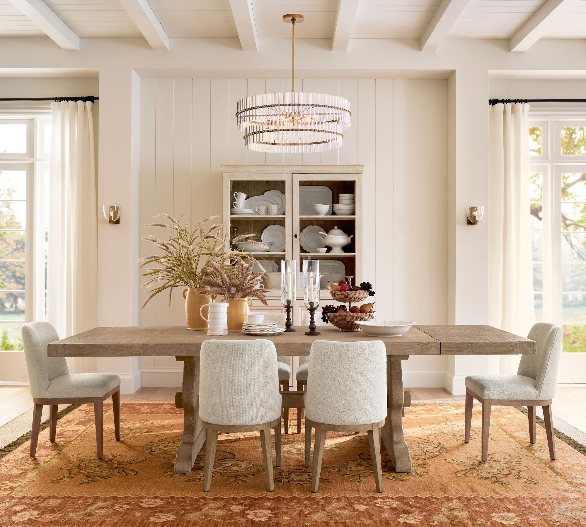 Lumora Crystal Pendant Light – Elegant Tumbled Brass & Cut Glass