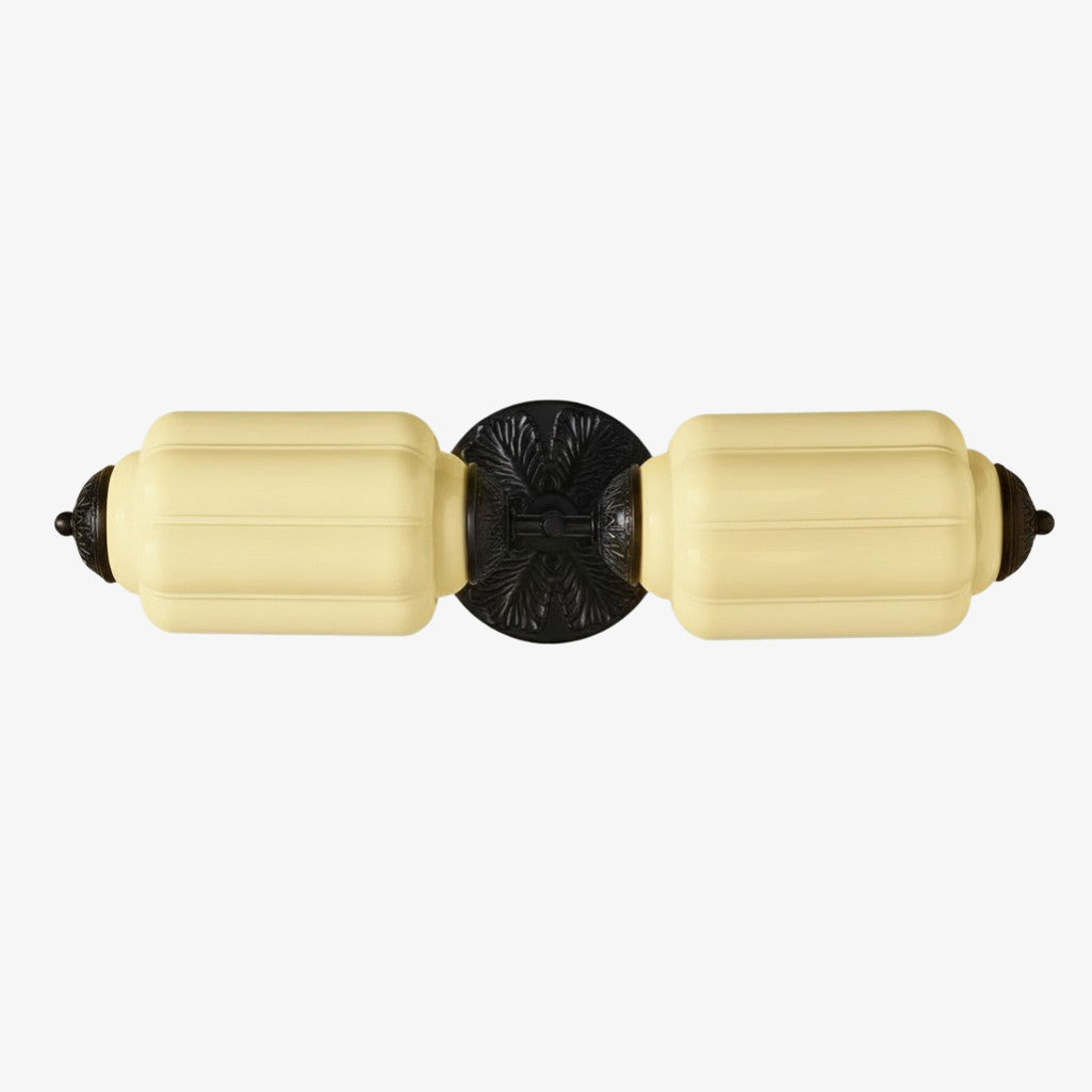 Eloise Brass Wall Sconce – Elegant Milk Glass Vintage Lighting
