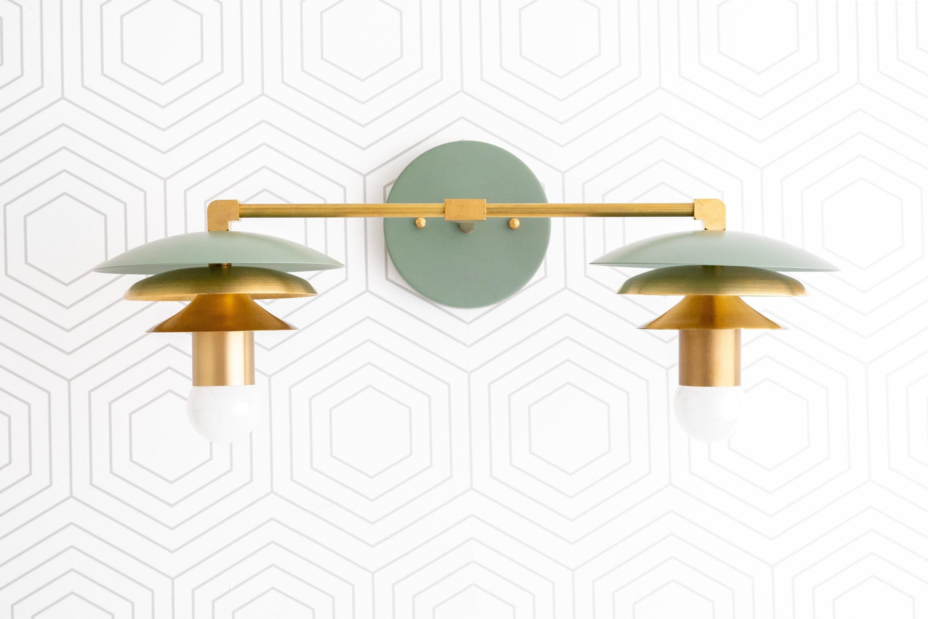 Artivo Layered Brass Vanity Light - Modern Sleek Style Home Bath Accent