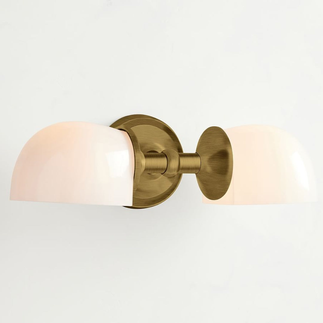 Modern Mercer Double Horizontal Metal Wall Sconce