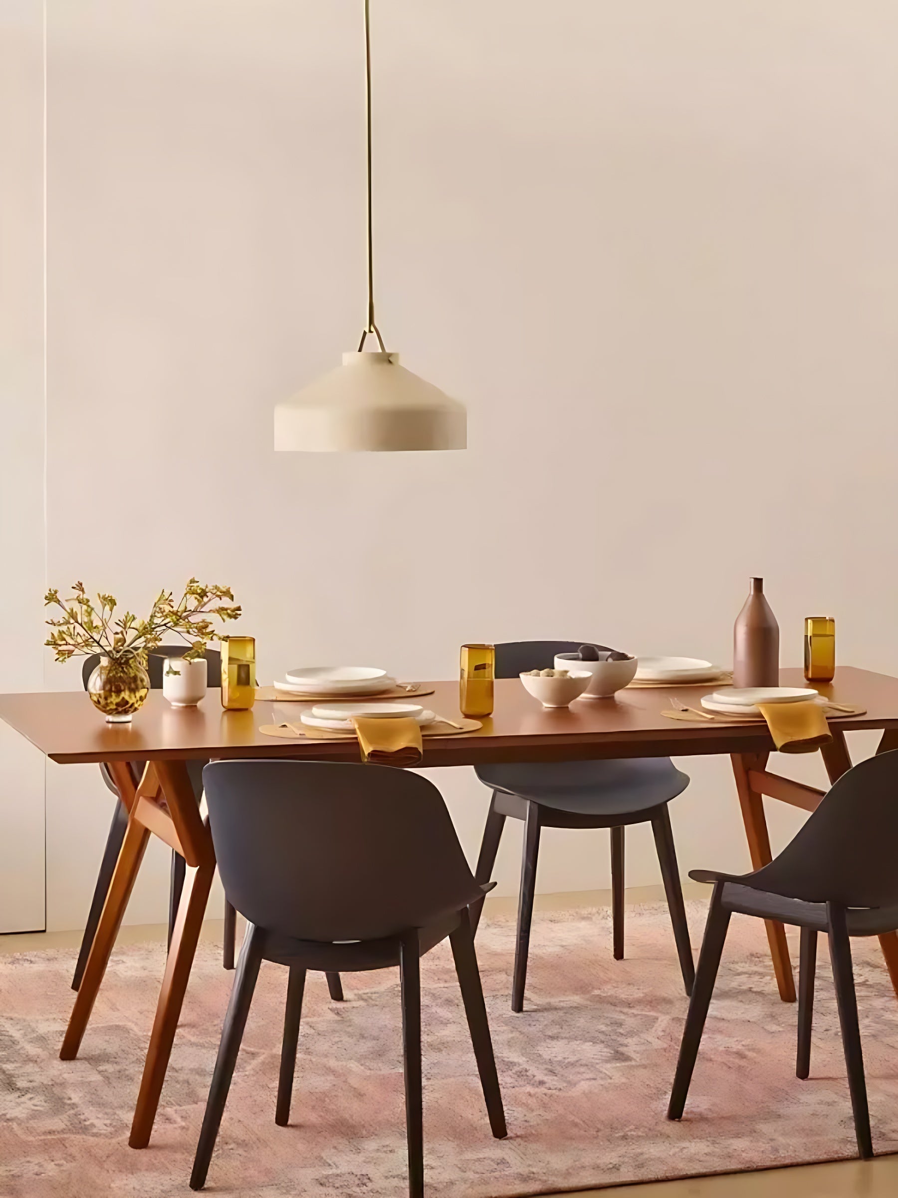 Minimalist Morandi Metal Pendant Light - Soft and Subtle Charm