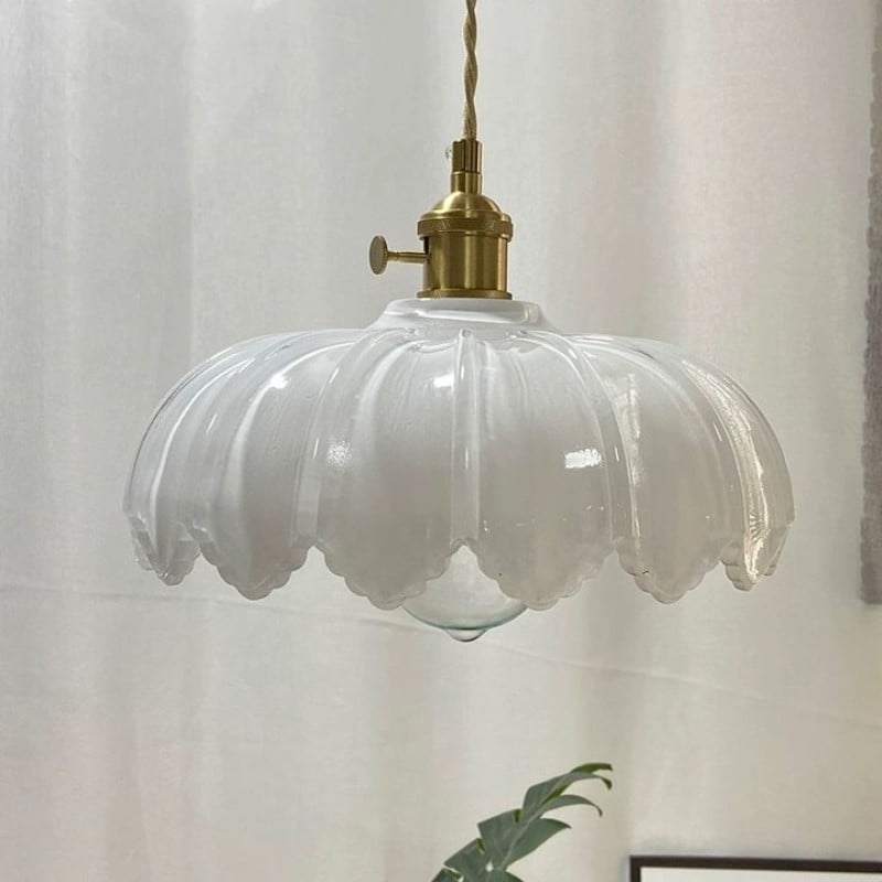 Retro Rustic Petal Buds Glass Pendant Lamp S40