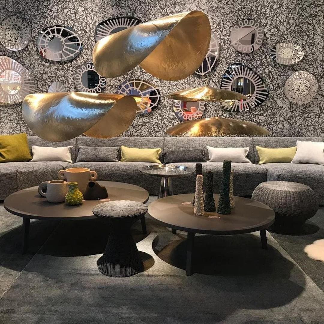 Hammered Brass Suspension Light