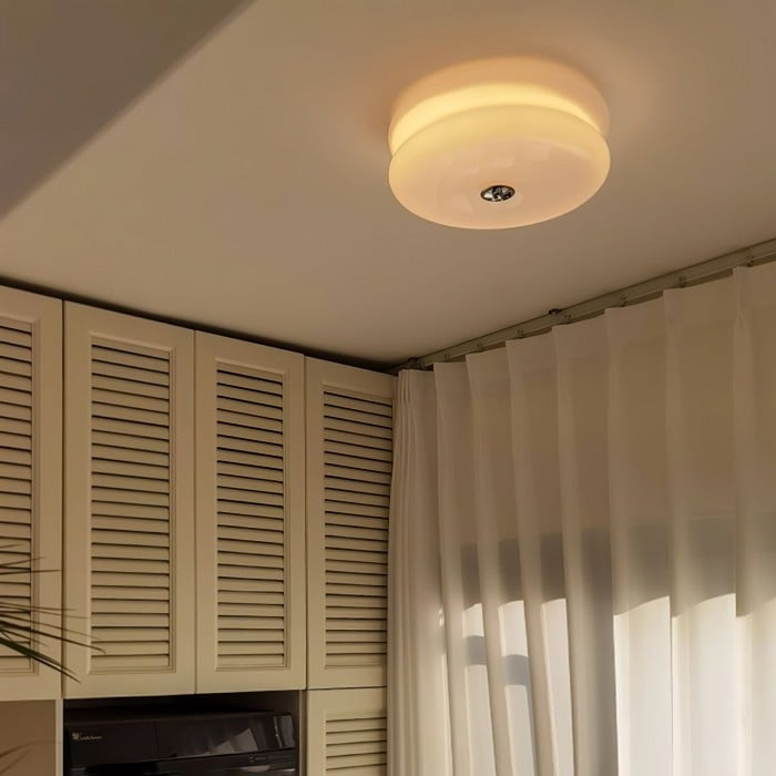 Art Deco Double Layer Disc Ceiling Light S34