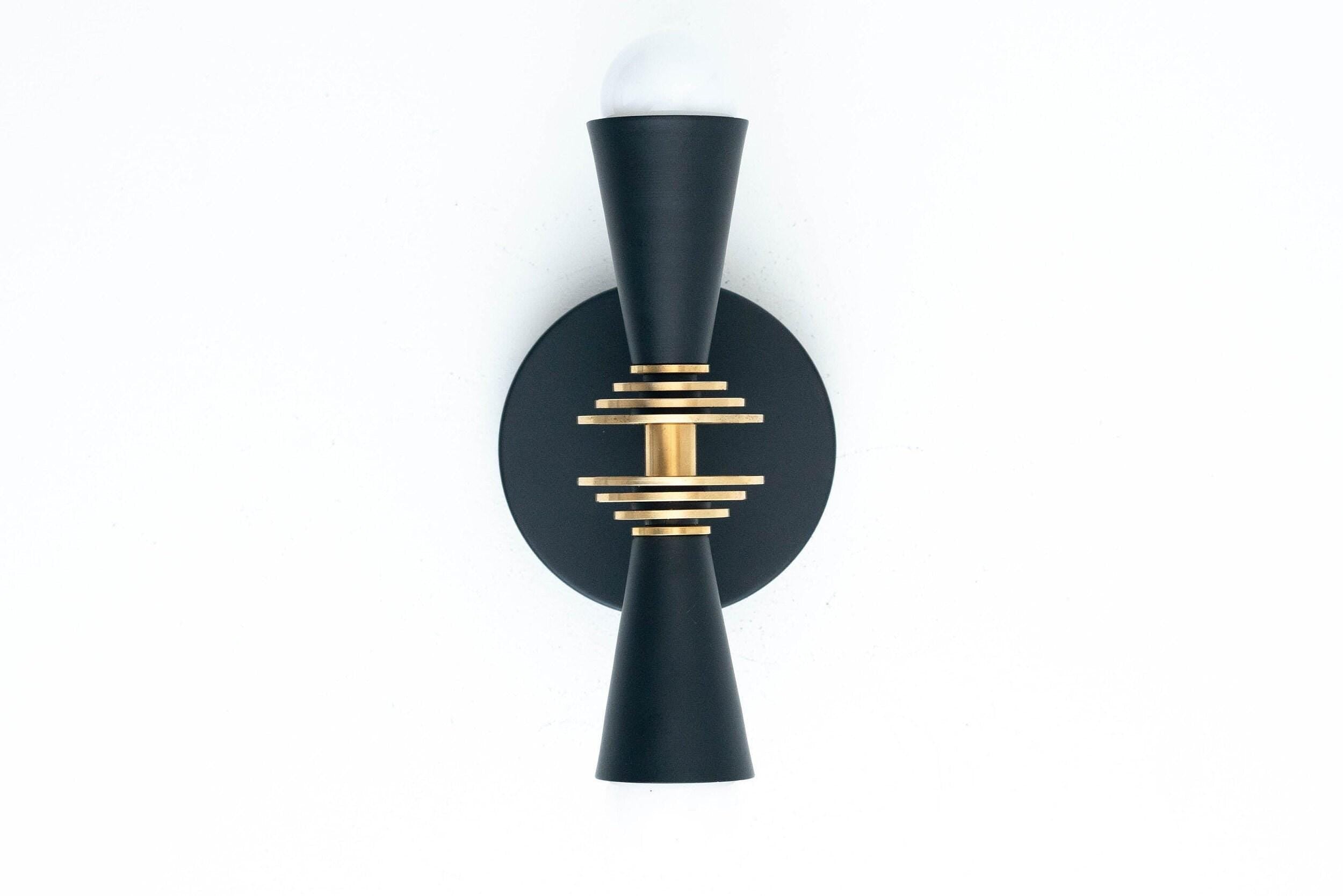 Pyralis Cone Art Deco Wall Light - Multi-Directional Sconce for Vanity or Wall