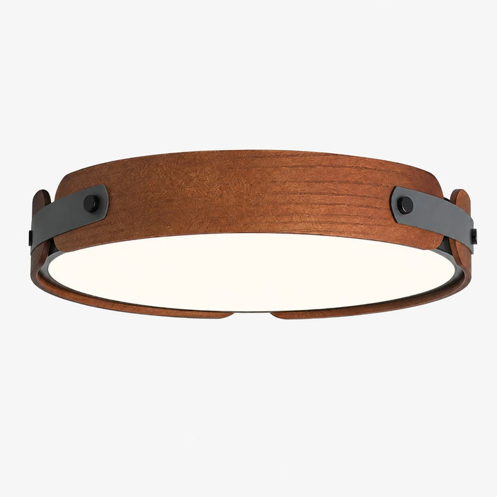 Walnut Full Spectrum Flush Mount Ceiling Light