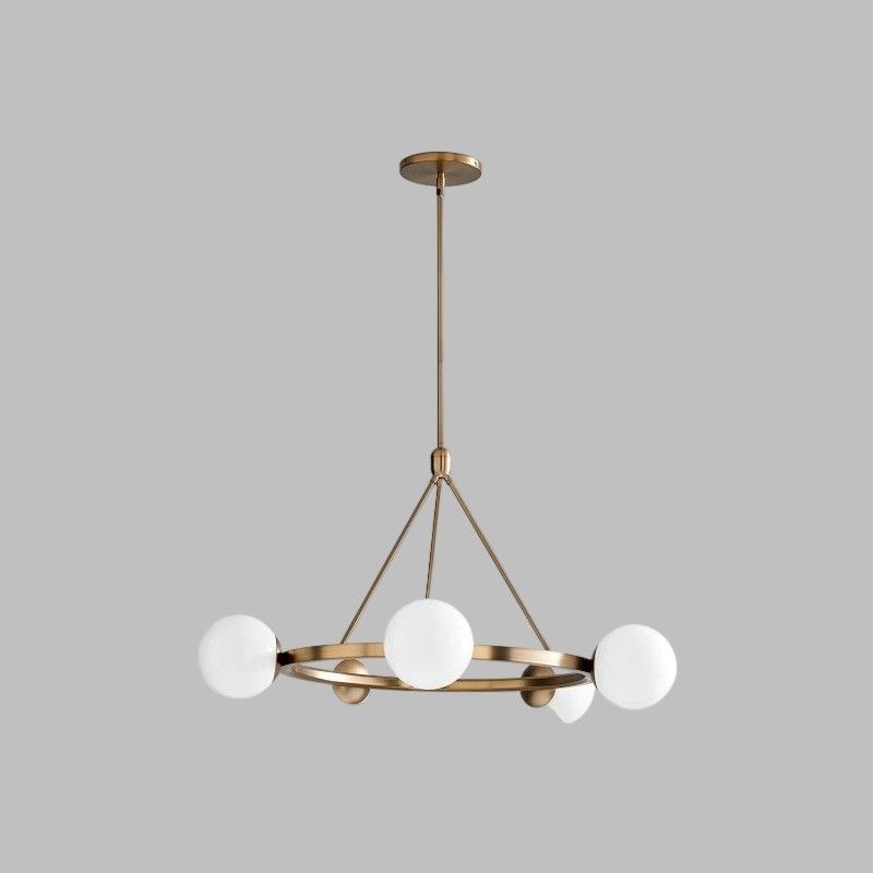 Brelia Round Light Chandelier - Modern Globe Chandelier in Stylish Design