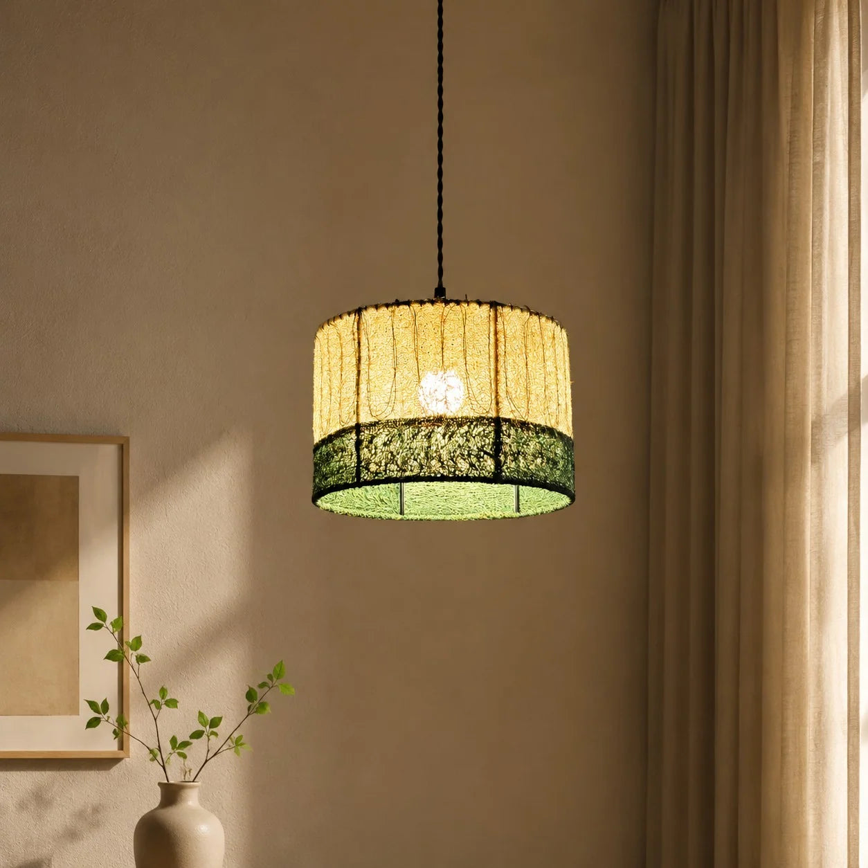 Loofah pendant shade product view