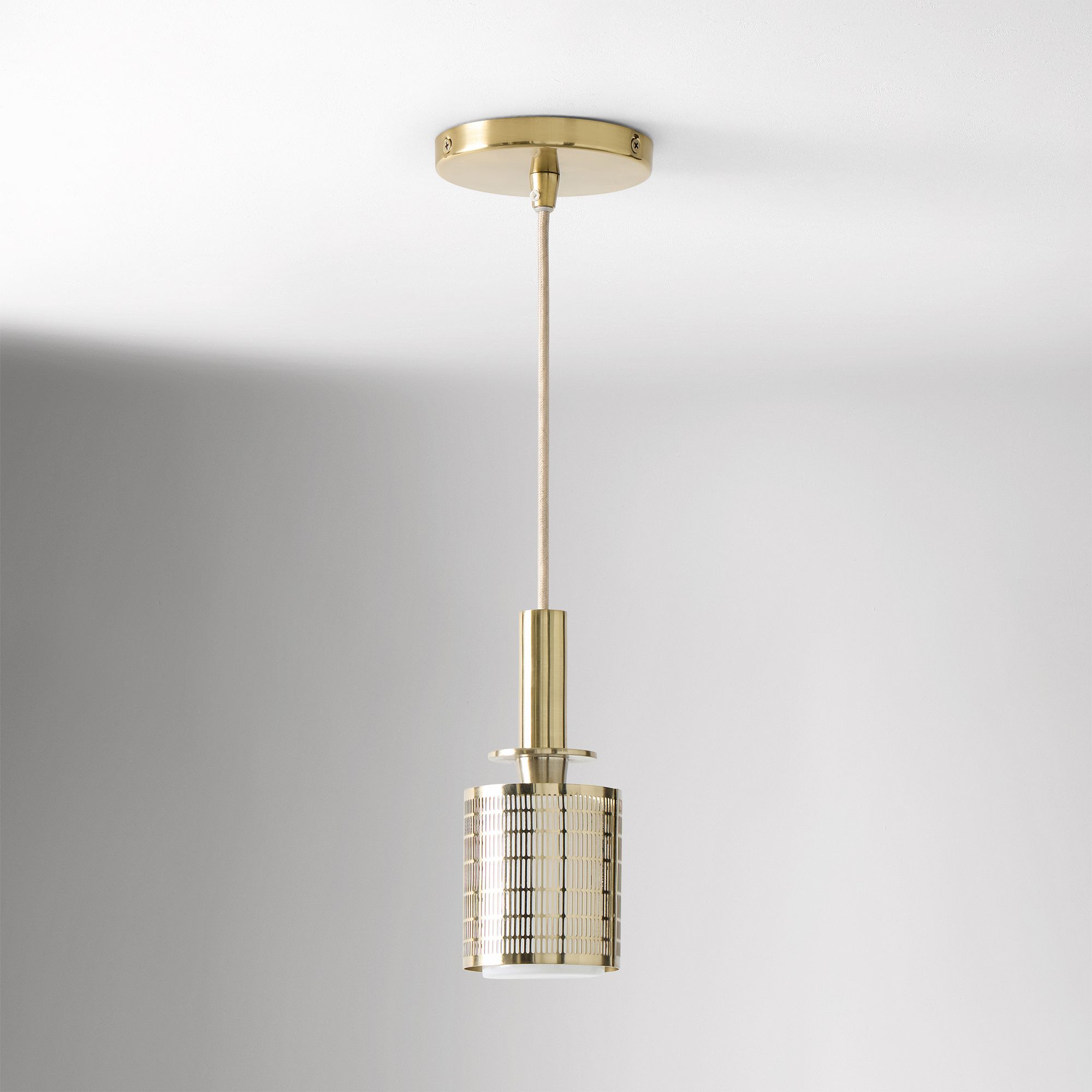 Galvia Champagne Bronze Metal Pendant - Adjustable and UL Compliant