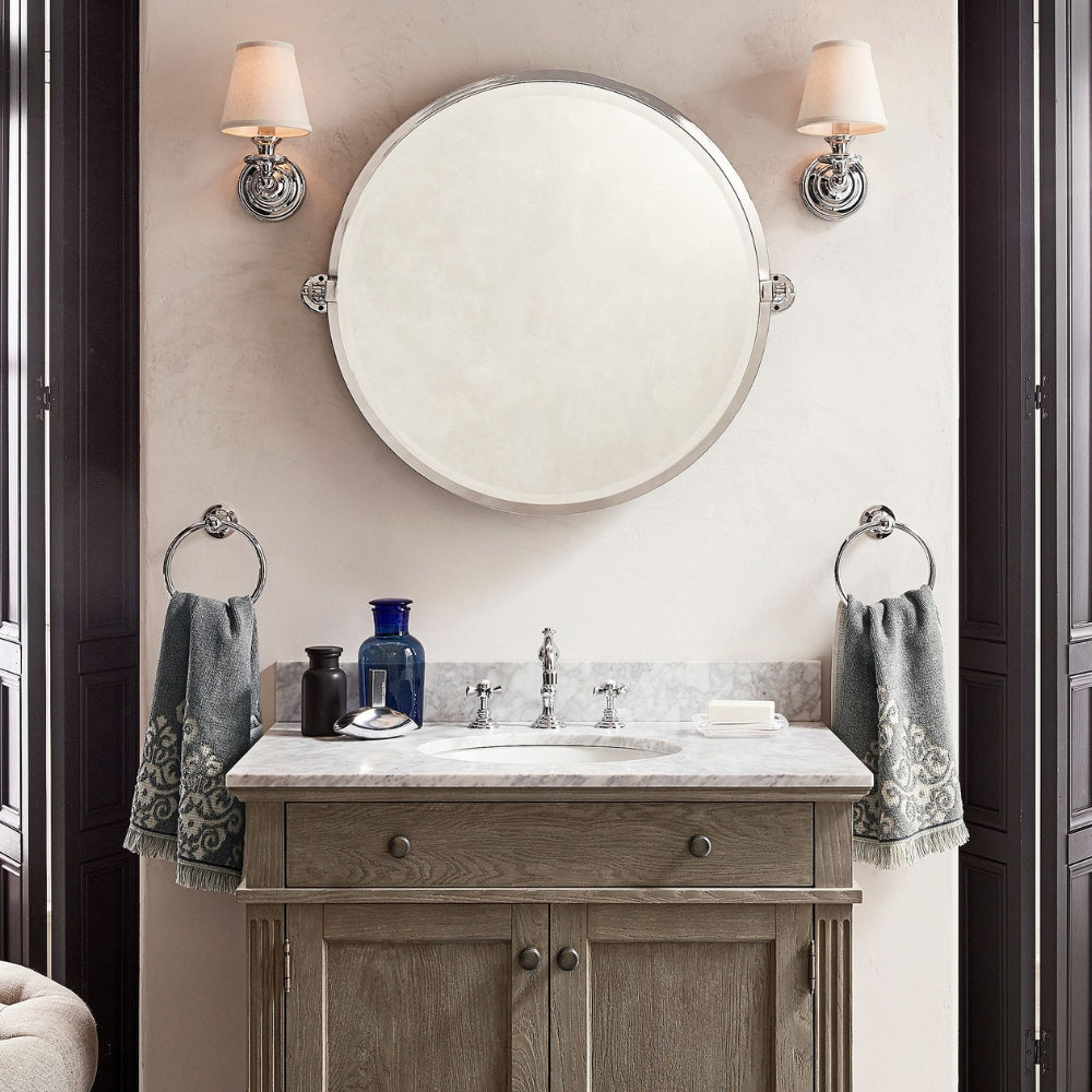 Kalvora Fabric Wall Sconce - Modern Chrome Lamp for Hallway & Bedroom