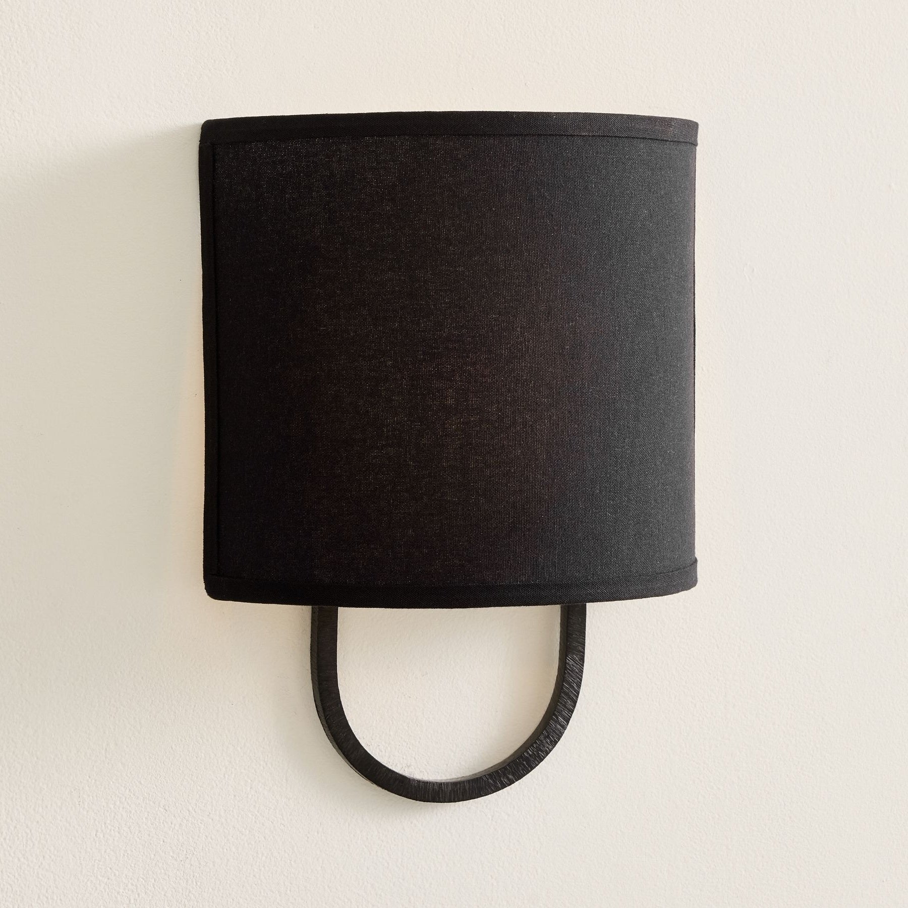 Nolvara Fabric Shade Wall Sconce - Metal Arm Elegant Light for Bedroom