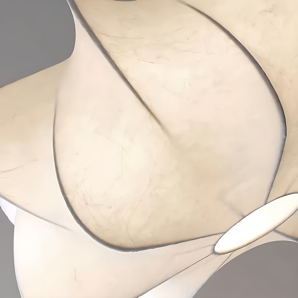 Havion Modern Cocoon Pendant Lamp - White Polymer Shade for Bedroom