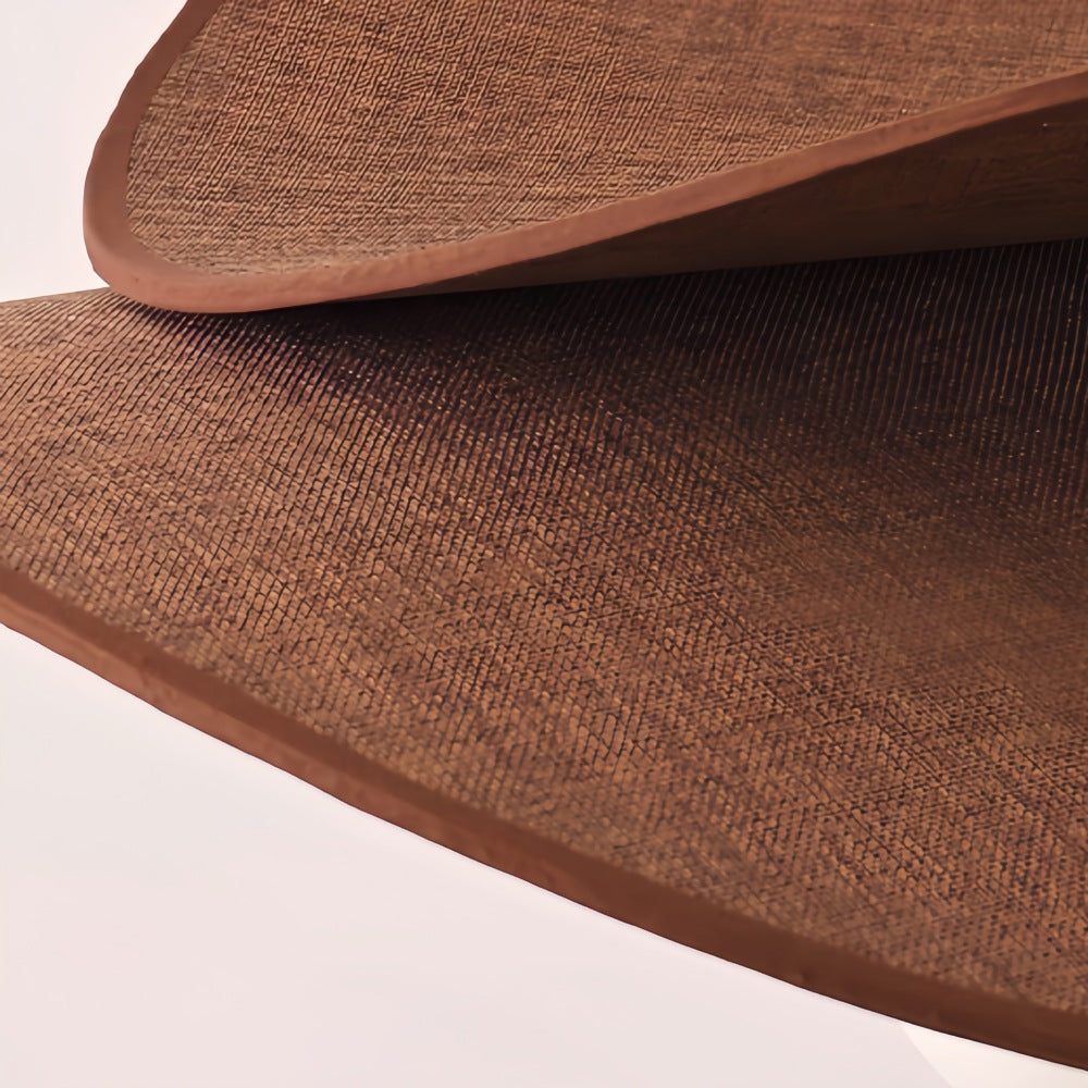 Raffia Glass Sphere Pendant Light - Handwoven Curved Pendant for Bedroom