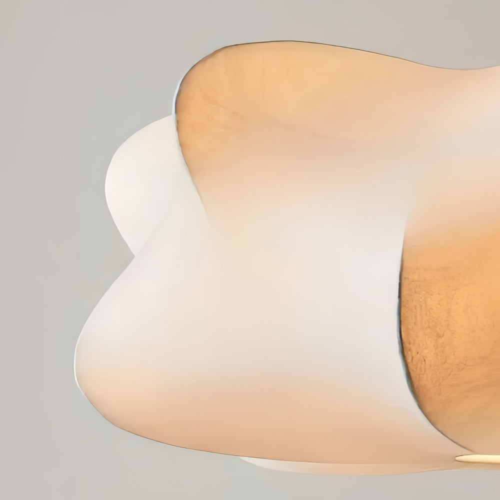 Havion Modern Cocoon Pendant Lamp - White Polymer Shade for Bedroom