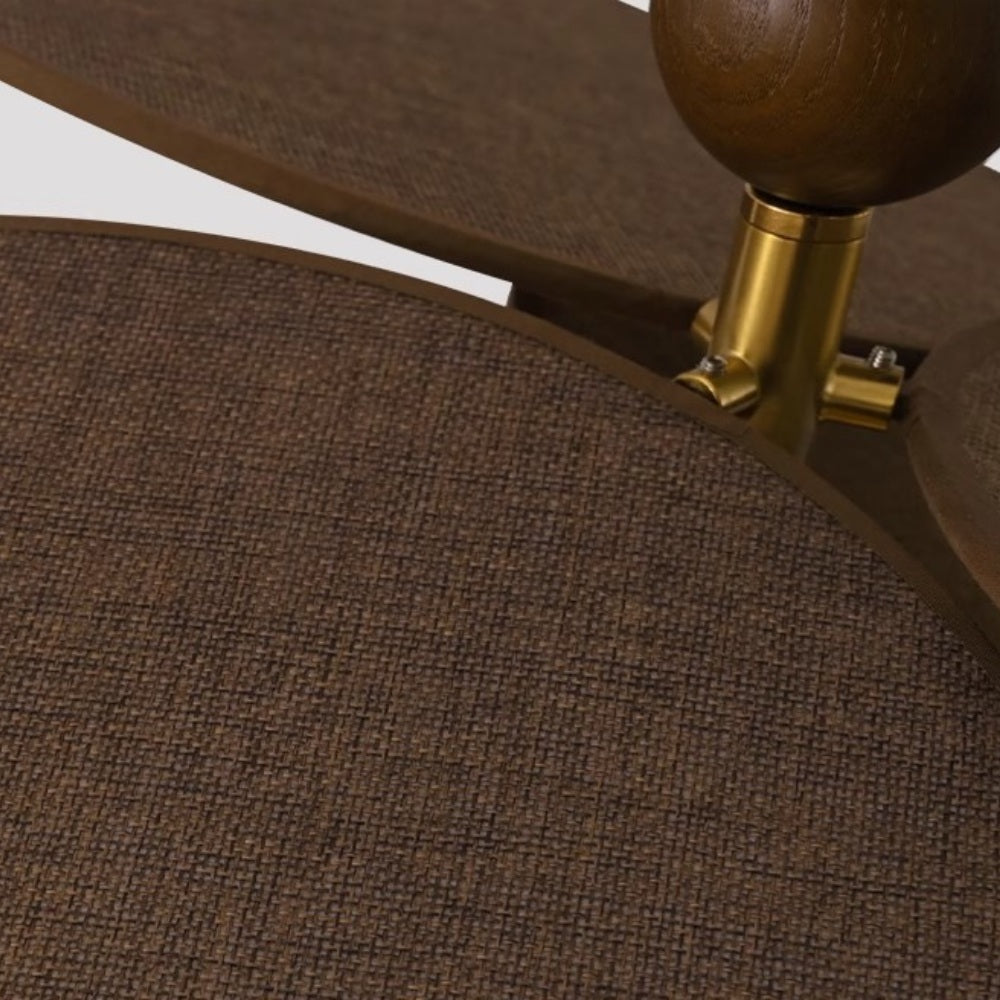 Rattan Petal Ceiling Light – Handcrafted Single Glass Globe Ceiling Lamp