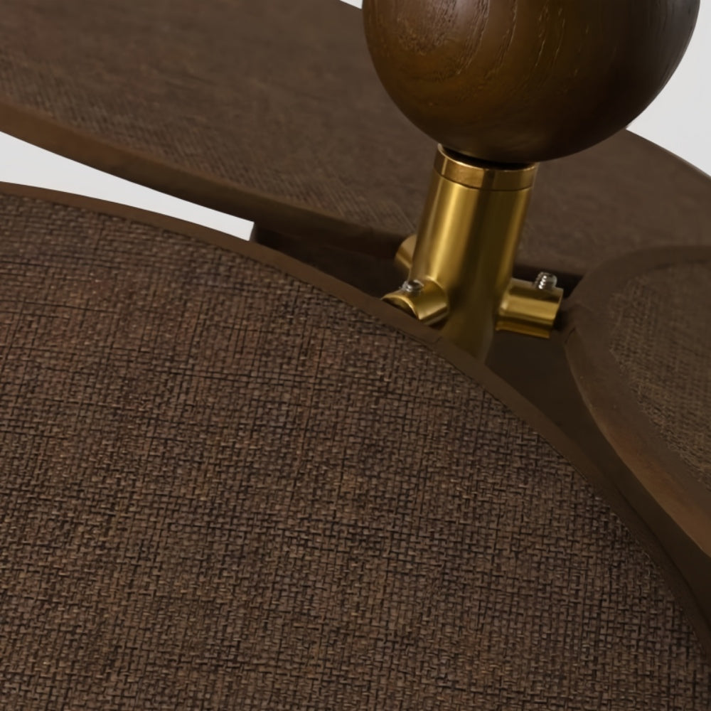 Raffia Leaf 3 Globe Ceiling Light - Flower Petal Glass Ceiling Lamp