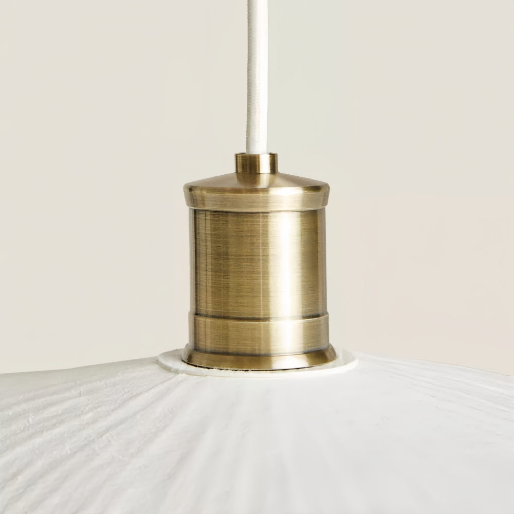 Rice Paper Pendant Light - Minimalist Petal Shade for Dining Room