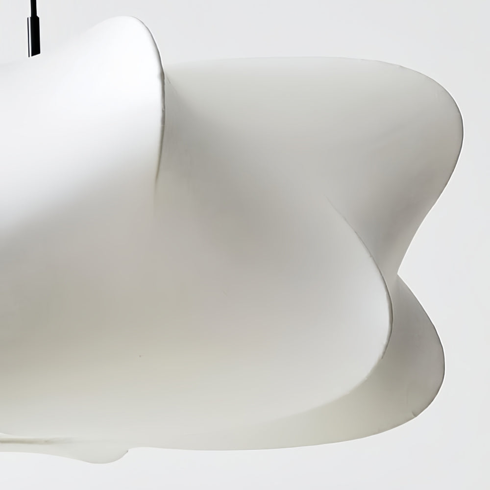 Havion Modern Cocoon Pendant Lamp - White Polymer Shade for Bedroom