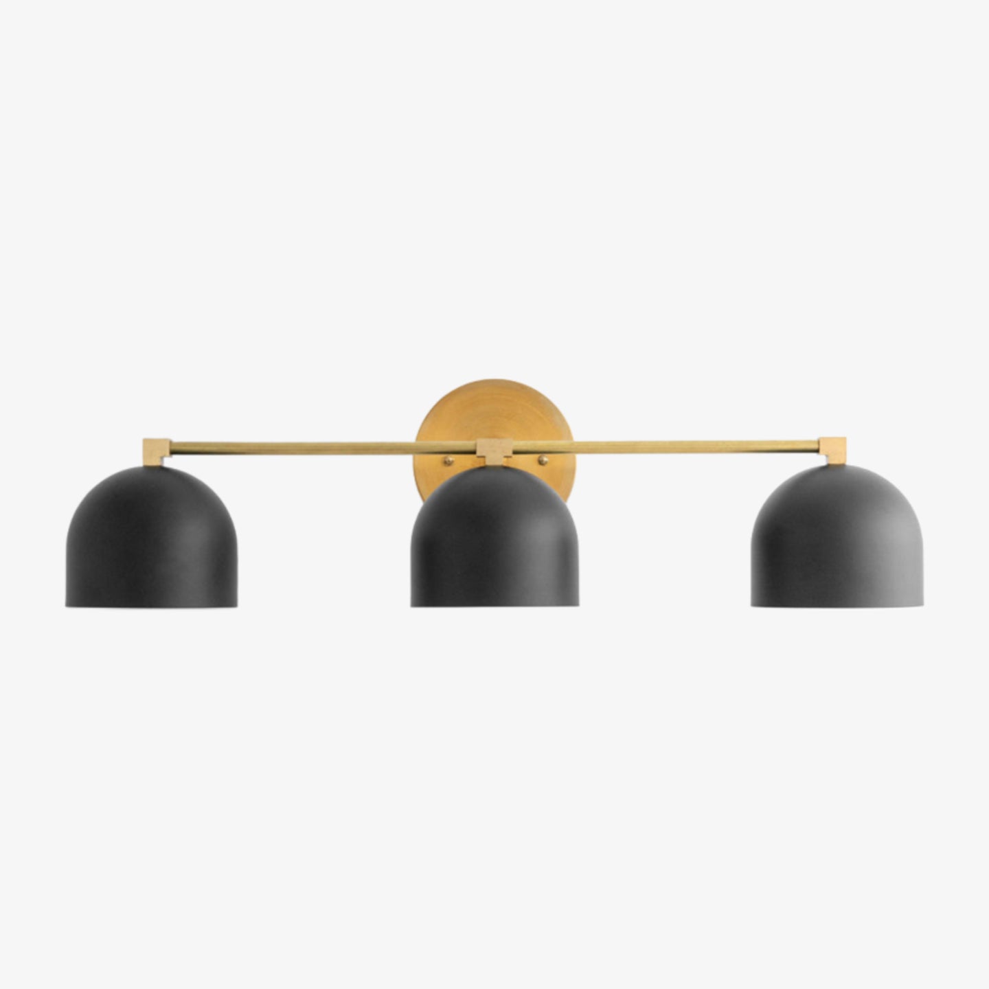 Metio Dome Mid-Century Deep Ball Vanity Lamp - Brass Wall Sconce