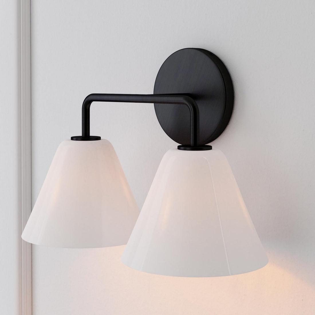 Applique murale Conica Cone - Éclairage moderne en verre à 1, 2 ou 3 lumières