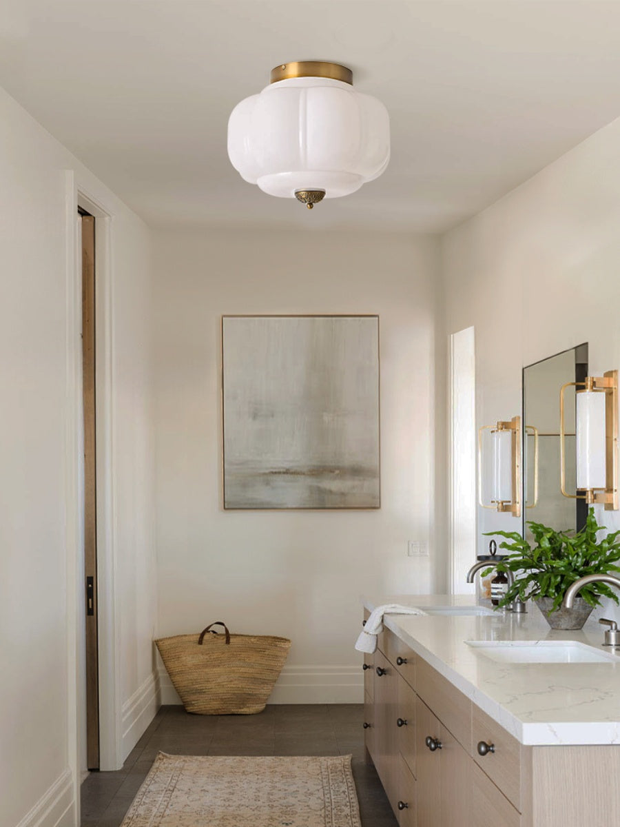 Stylish Green Glass Ceiling Light