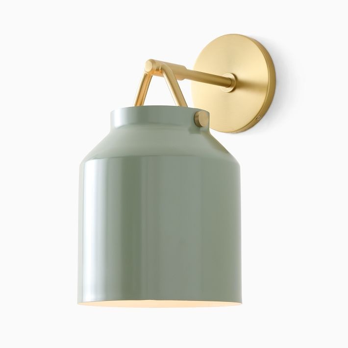 Applique murale minimaliste moderne en laiton et verre Hanton – Résistante à l'humidité pour salle de bain