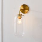 Lumivelle Pebble Sconce - Stylish Wall Light - Glass & Metal, Energy Efficient
