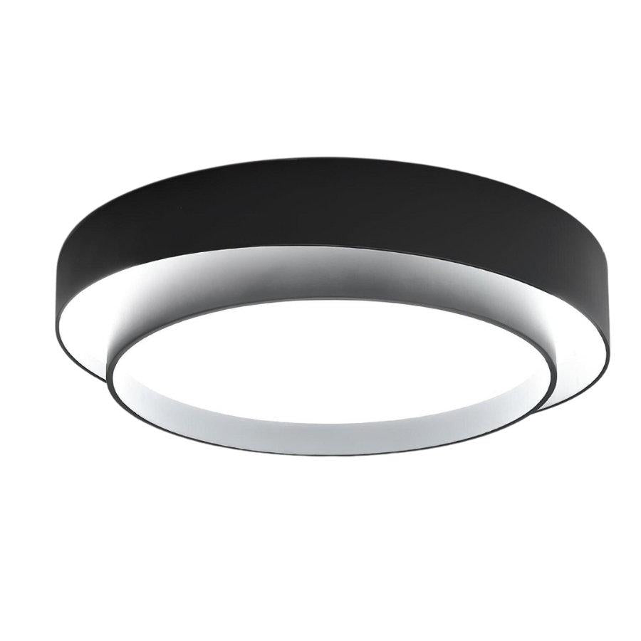 Plafonnier rond double couche – Design encastré en acrylique nordique