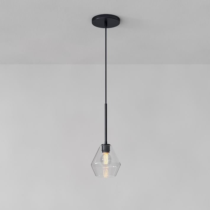 Merin Transparent Glass Sculpture Geometric Pendant light