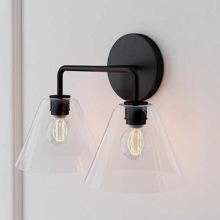 Applique murale Conica Cone - Éclairage moderne en verre à 1, 2 ou 3 lumières