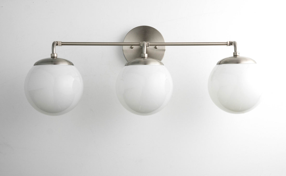 Glorica Glass Wall Sconce - Modern Vintage Vanity Light Fixture