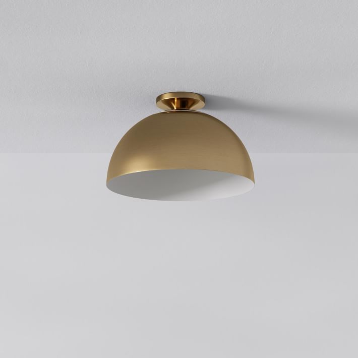 Parvion Modern Sculptural Flush-Mount Ceiling Light