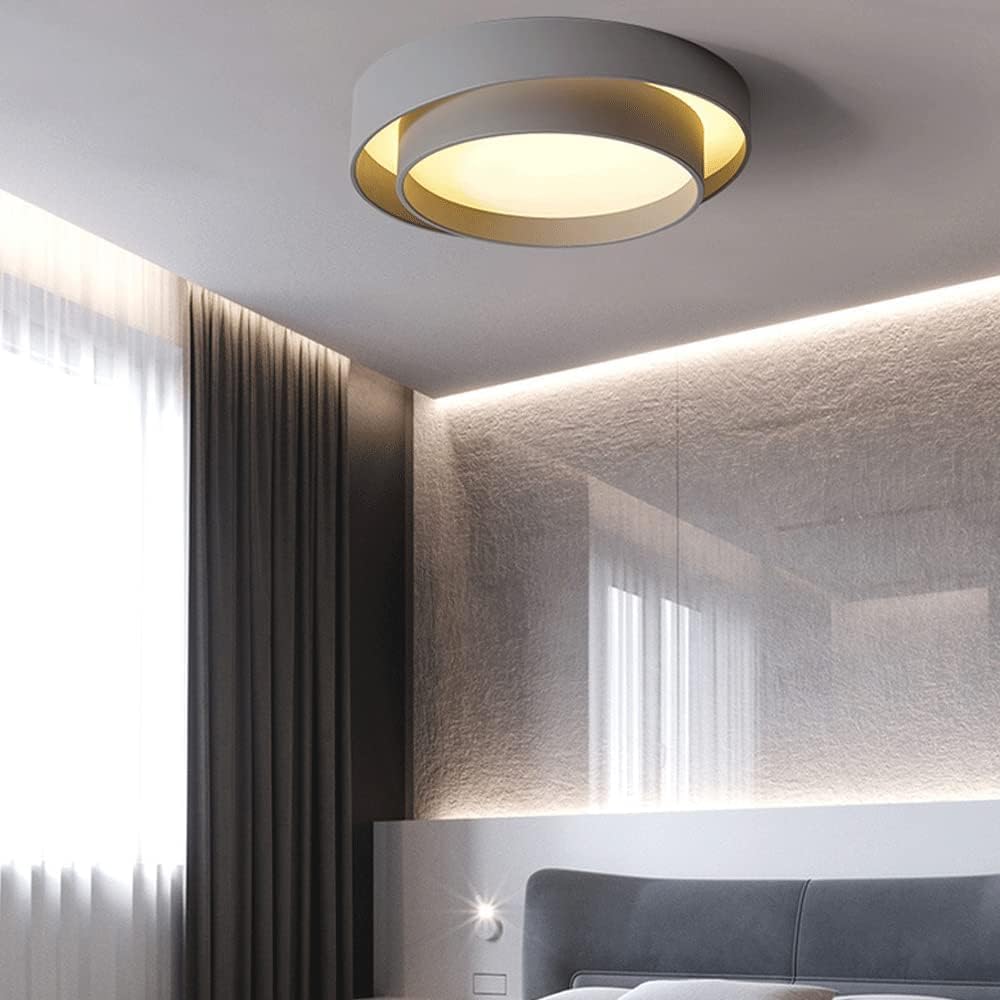 Round Double Layer Ceiling Light – Nordic Acrylic Flush Mount Design