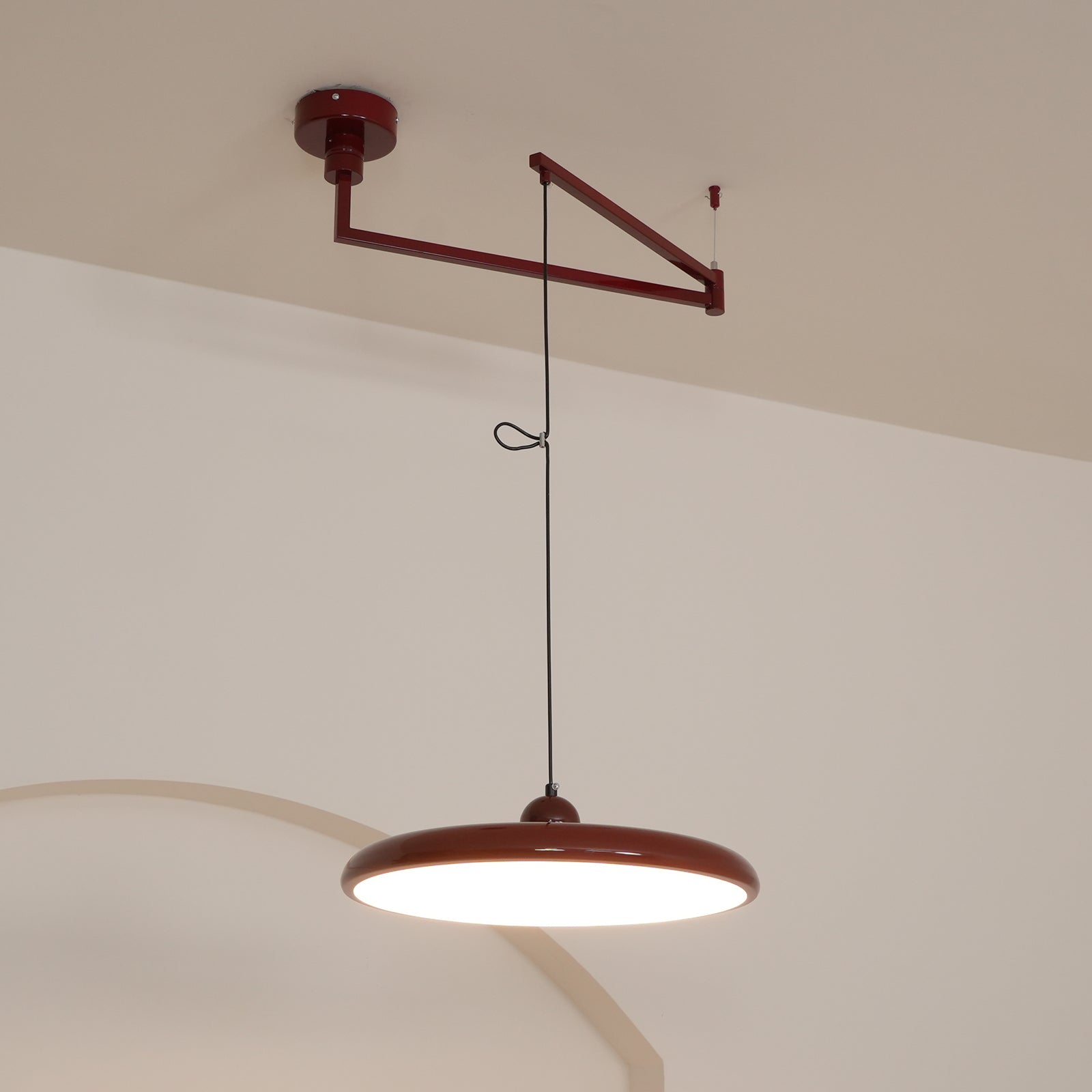 Adjustable Articulated Arm Metal Pendant Light