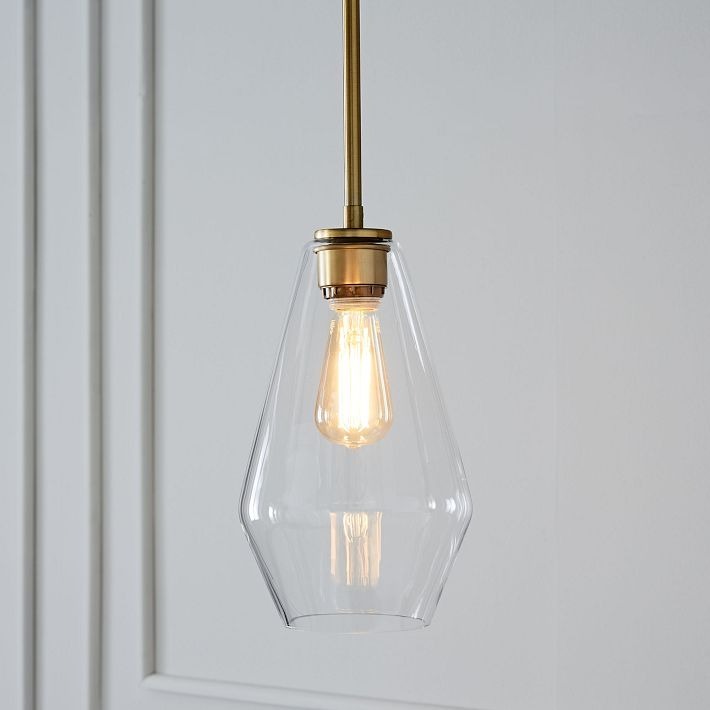 Merin Transparent Glass Sculpture Geometric Pendant light