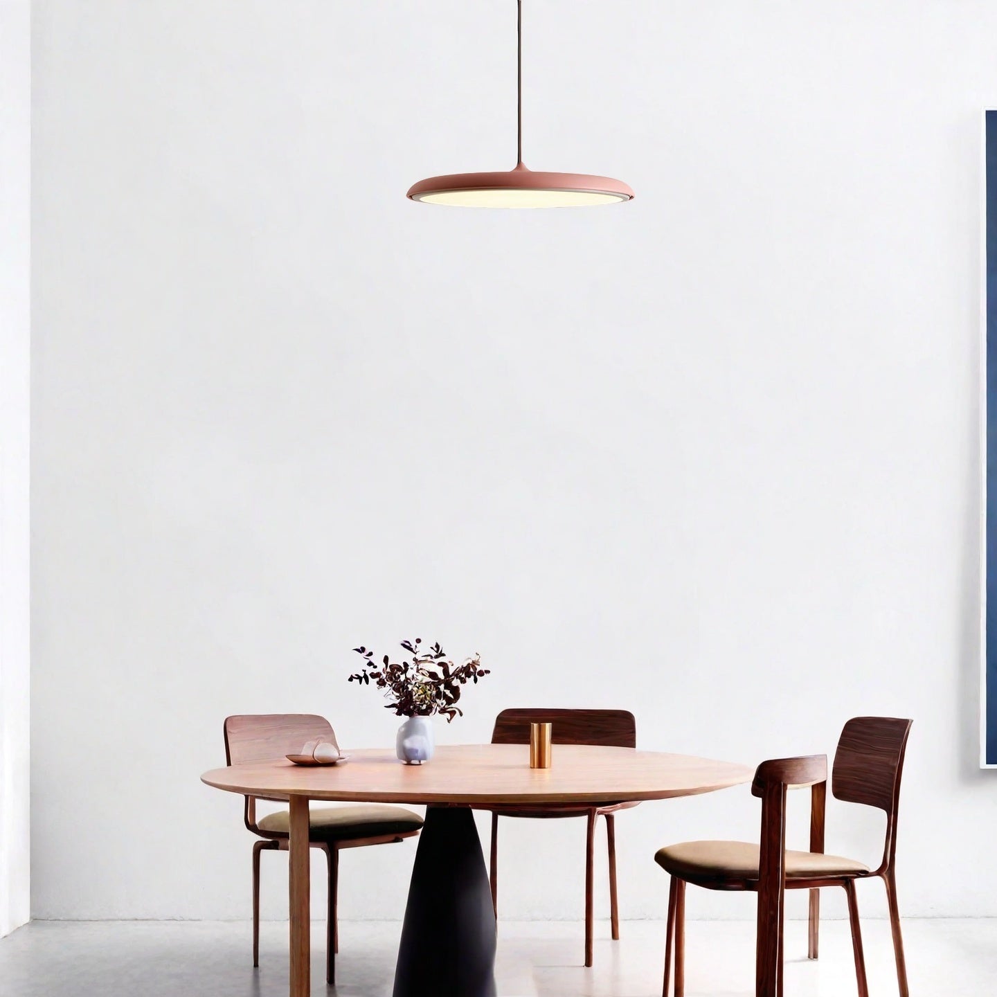 Macaron Pendant Light - Contemporary Dark Blue Metal Acrylic Decor